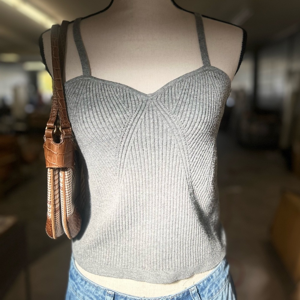 Gray Cropped Tanktop